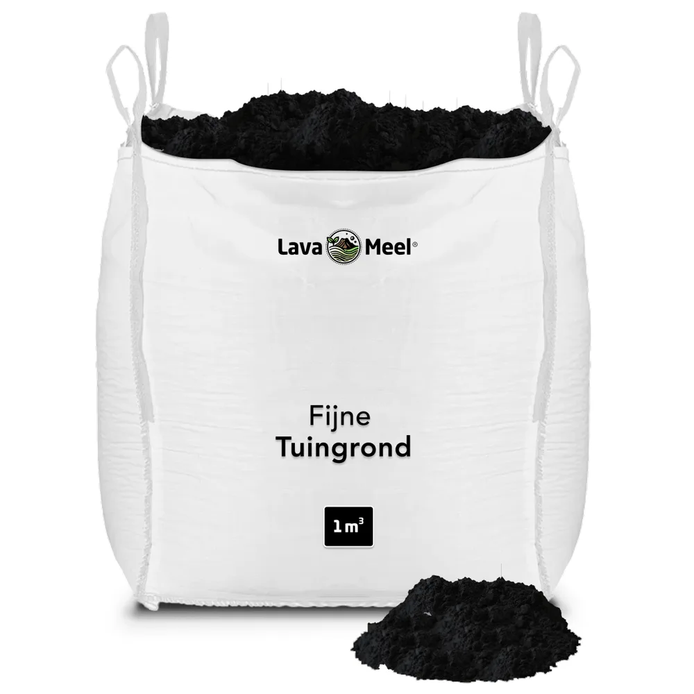 Fijn gezeefde zwarte grond 1m³ | Bigbag per Kuub